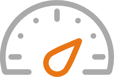 Ícono de velocímetro